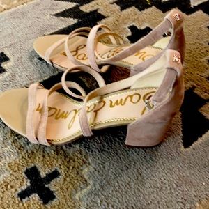 Sam Edelman Nude Block Heels